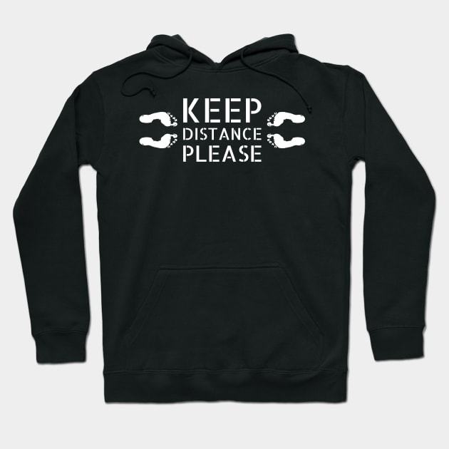 6 feet, 1.5 meter - Keep distance Hoodie by All About Nerds